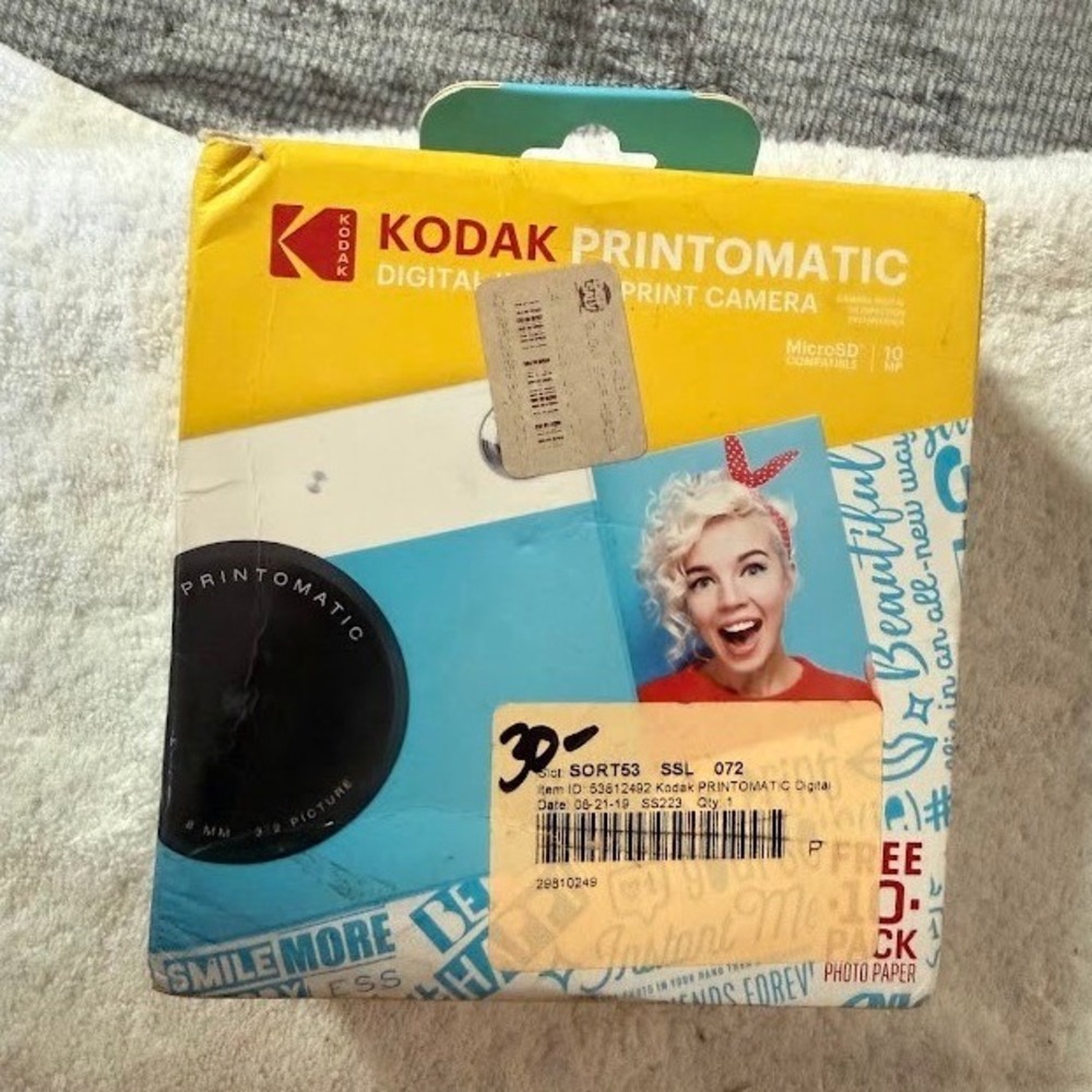 Kodak Printomatic Digital Instant Print Camera Blue 10MP ZINK RODOMATICBL - Picture 4 of 8